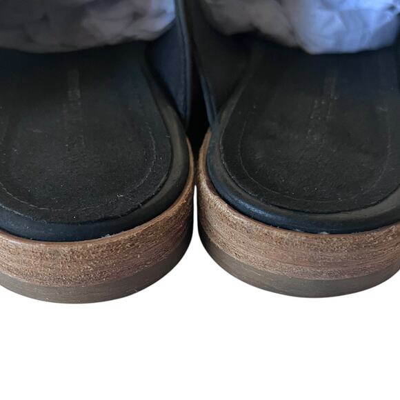 James Perse Helena Black Suede Slide On Mule Shoes Size 40 EU - Picture 6 of 11